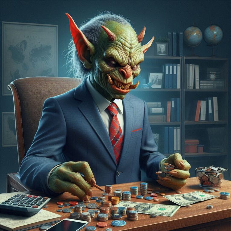 Caricature Personal Finance
